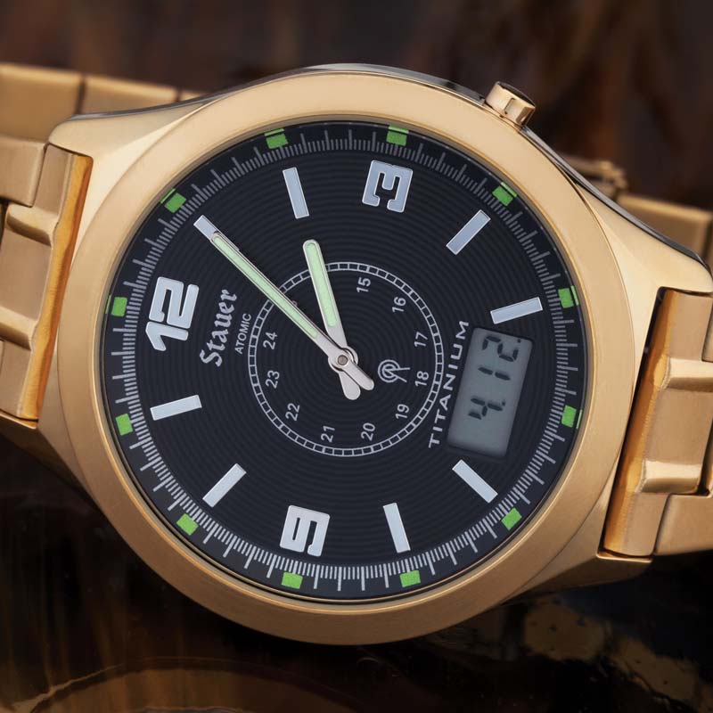 Stauer Atomic Watch (Gold Finished)